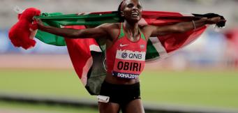 Who is Kenyan athlete Hellen Obiri?