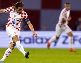 Croatia players watch